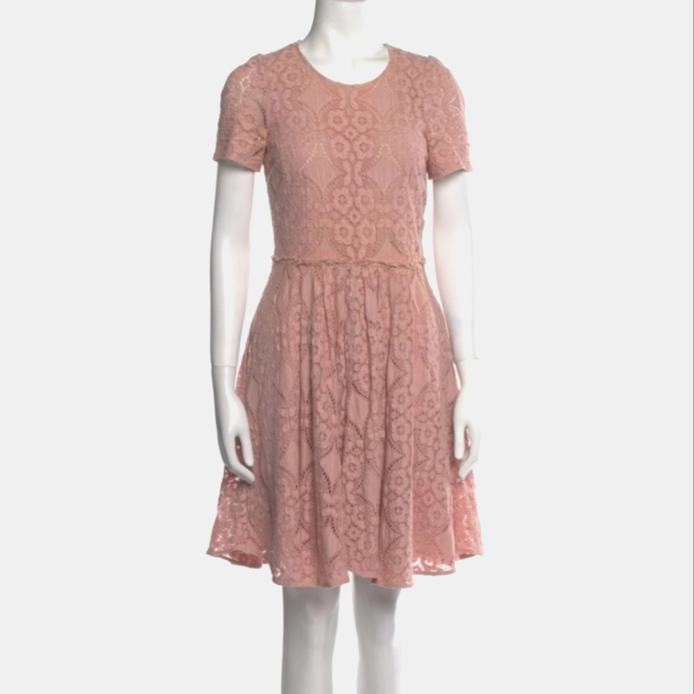Burberry Pink Lace Dress